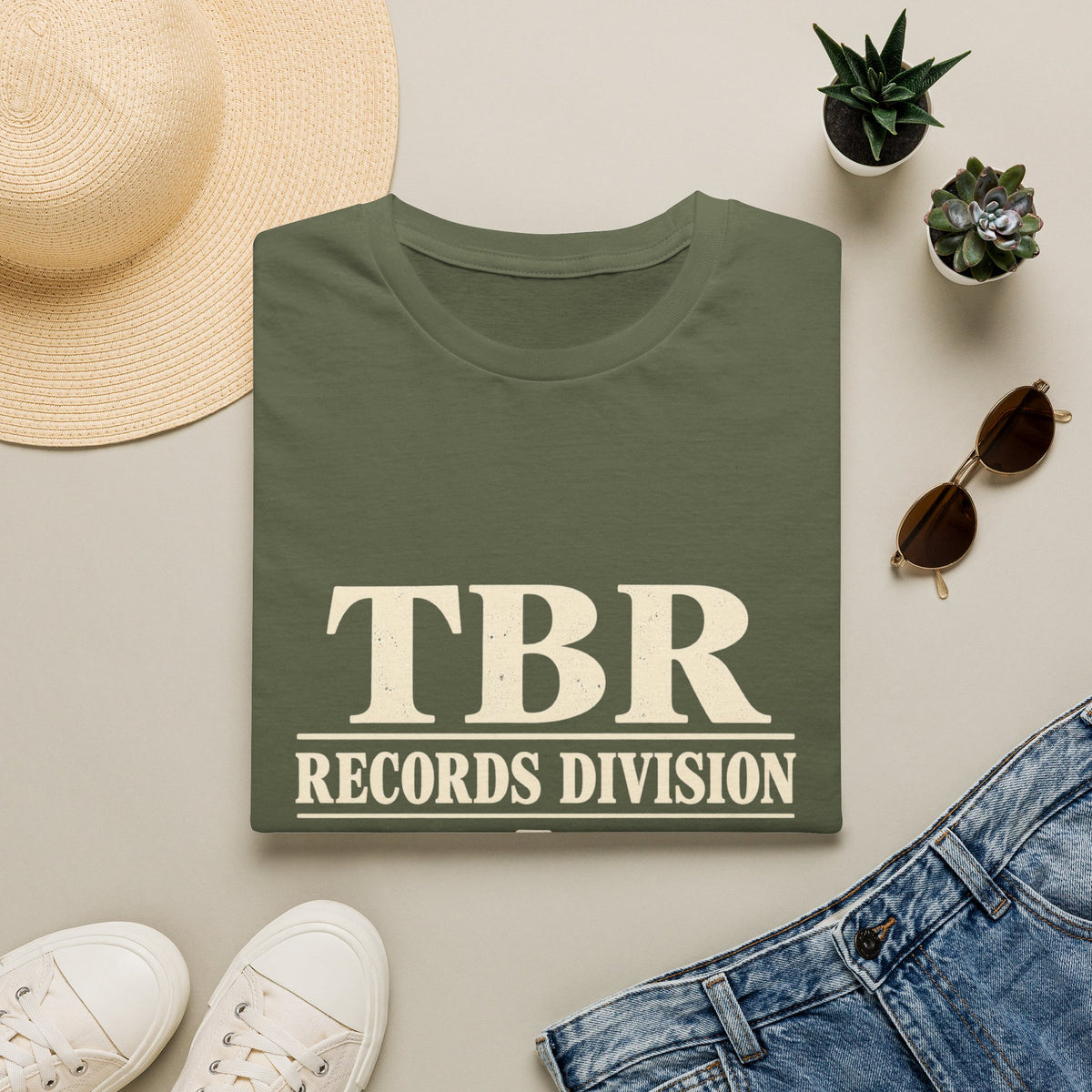 TBR Records Division Vintage Book Lover T-Shirt