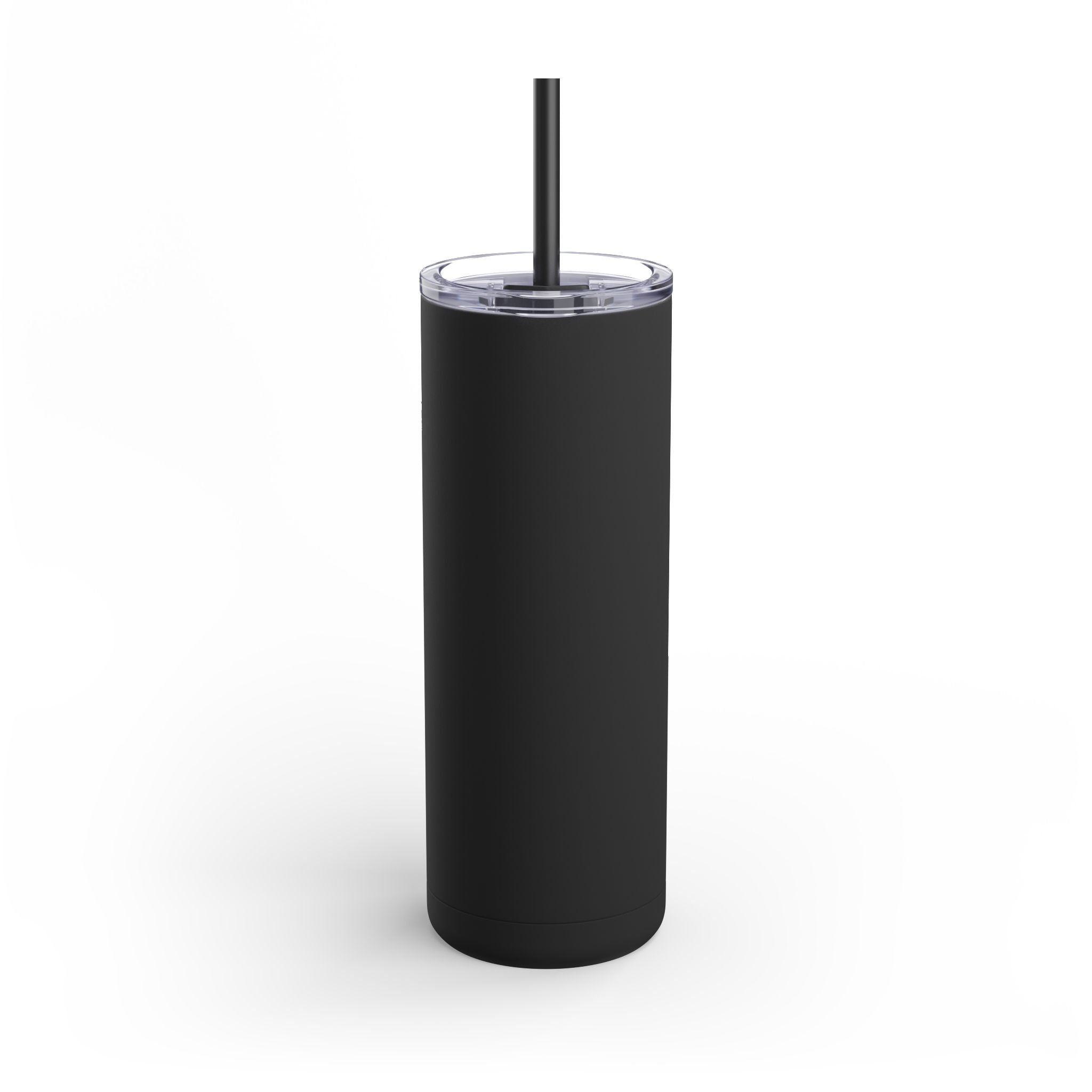 Skinny Matte Tumbler — Vintage Card Catalog 'Current Situation' Design, 20oz