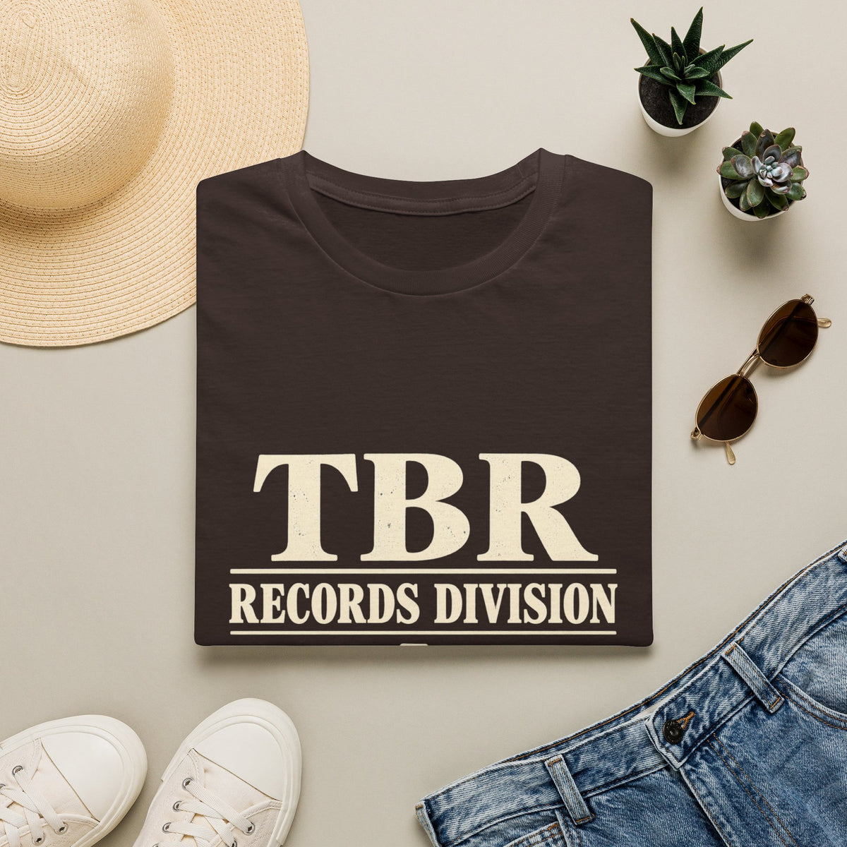 TBR Records Division Vintage Book Lover T-Shirt