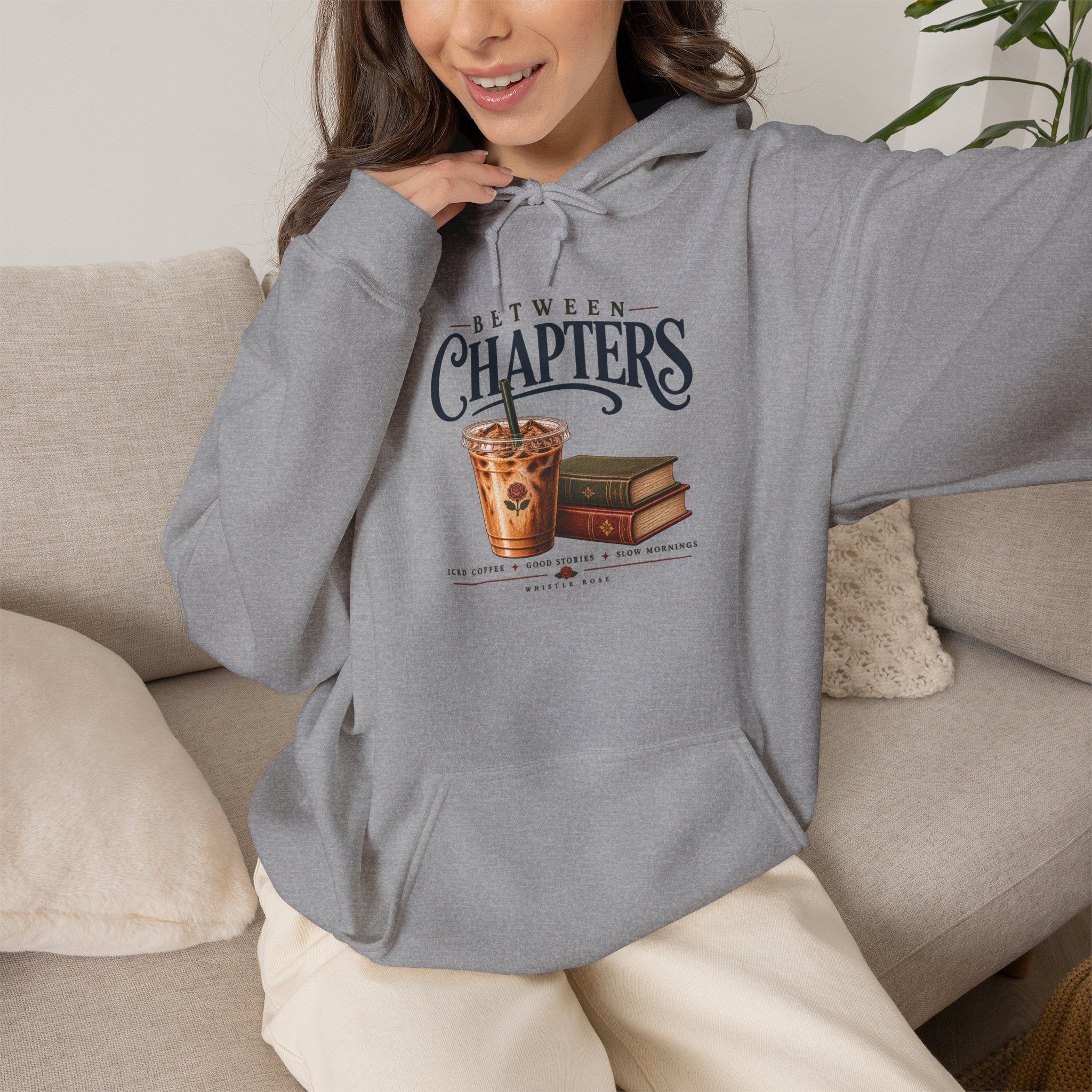Between Chapters Hoodie | Bookish Reading Sweatshirt