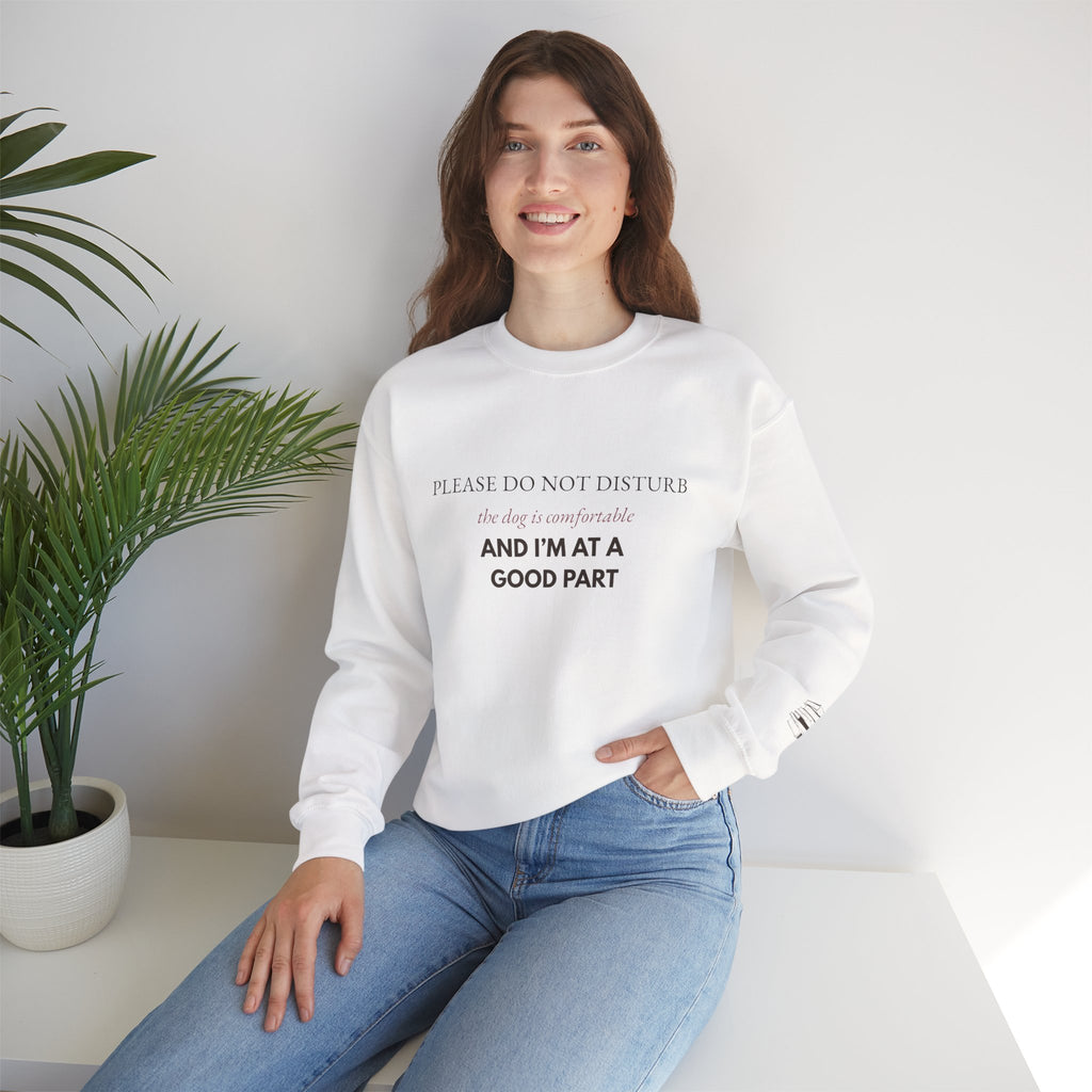 Dog & Book Lover Sweatshirt — Please Do Not Disturb