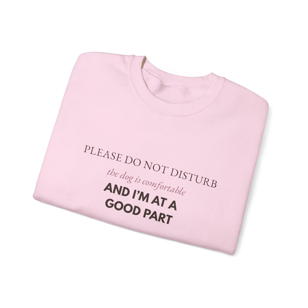 Dog & Book Lover Sweatshirt — Please Do Not Disturb