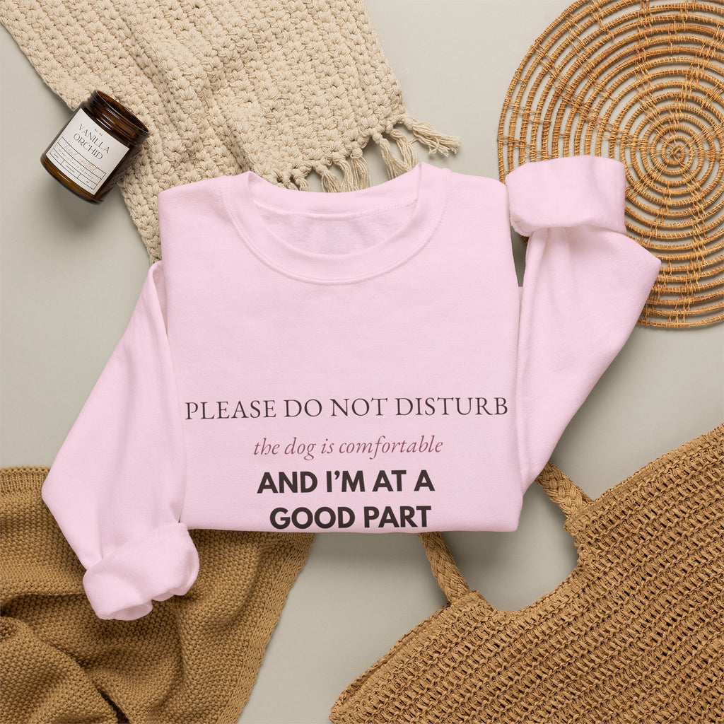 Dog & Book Lover Sweatshirt — Please Do Not Disturb