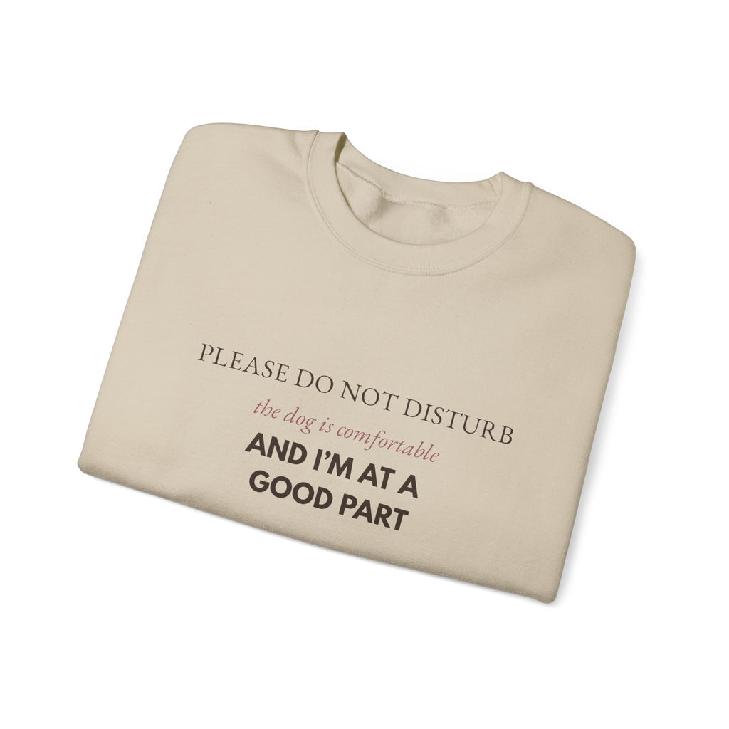 Dog & Book Lover Sweatshirt — Please Do Not Disturb