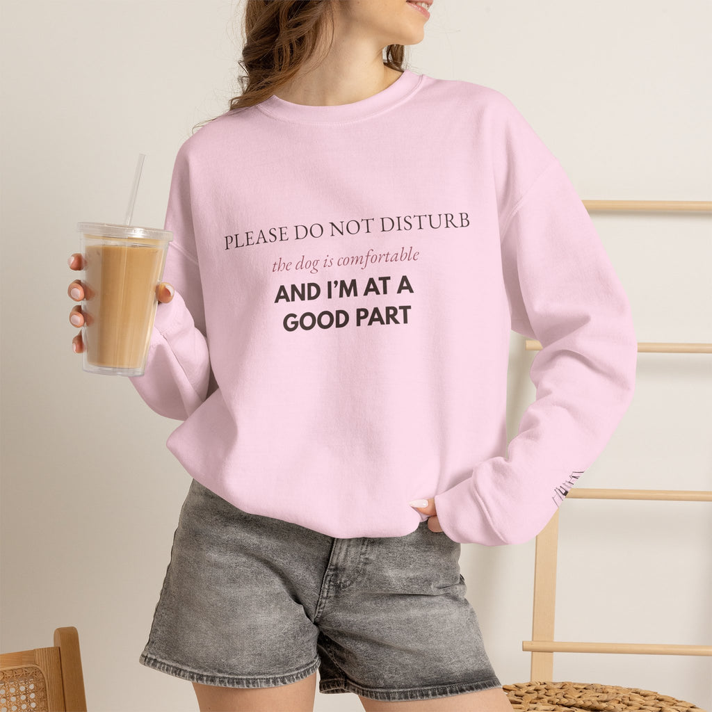 Dog & Book Lover Sweatshirt — Please Do Not Disturb