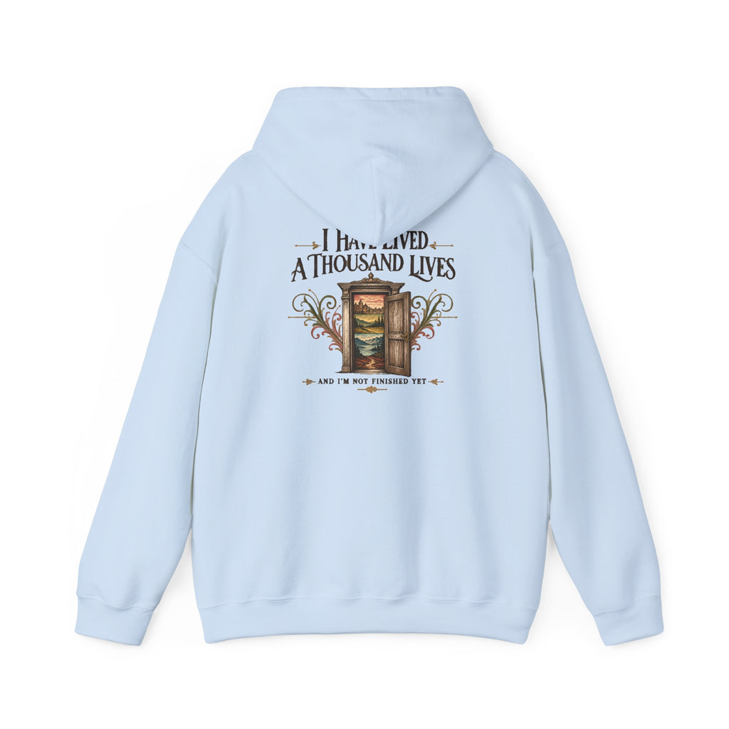 I Have Lived a Thousand Lives Reader Hoodie
