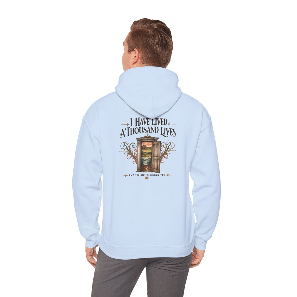 I Have Lived a Thousand Lives Reader Hoodie
