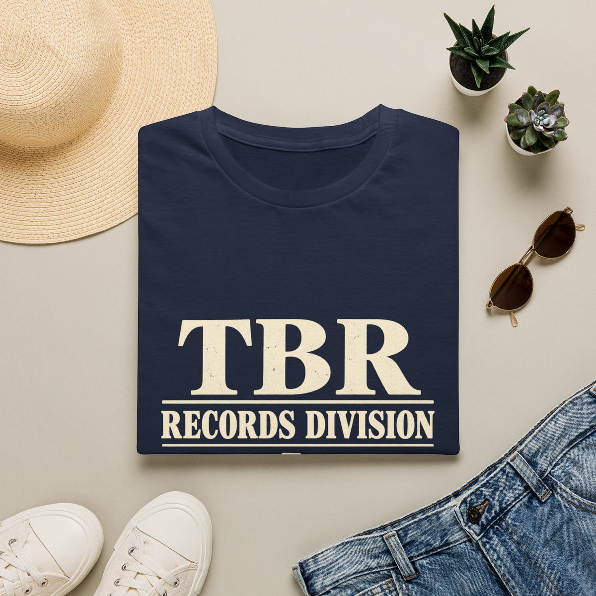 TBR Records Division Vintage Book Lover T-Shirt