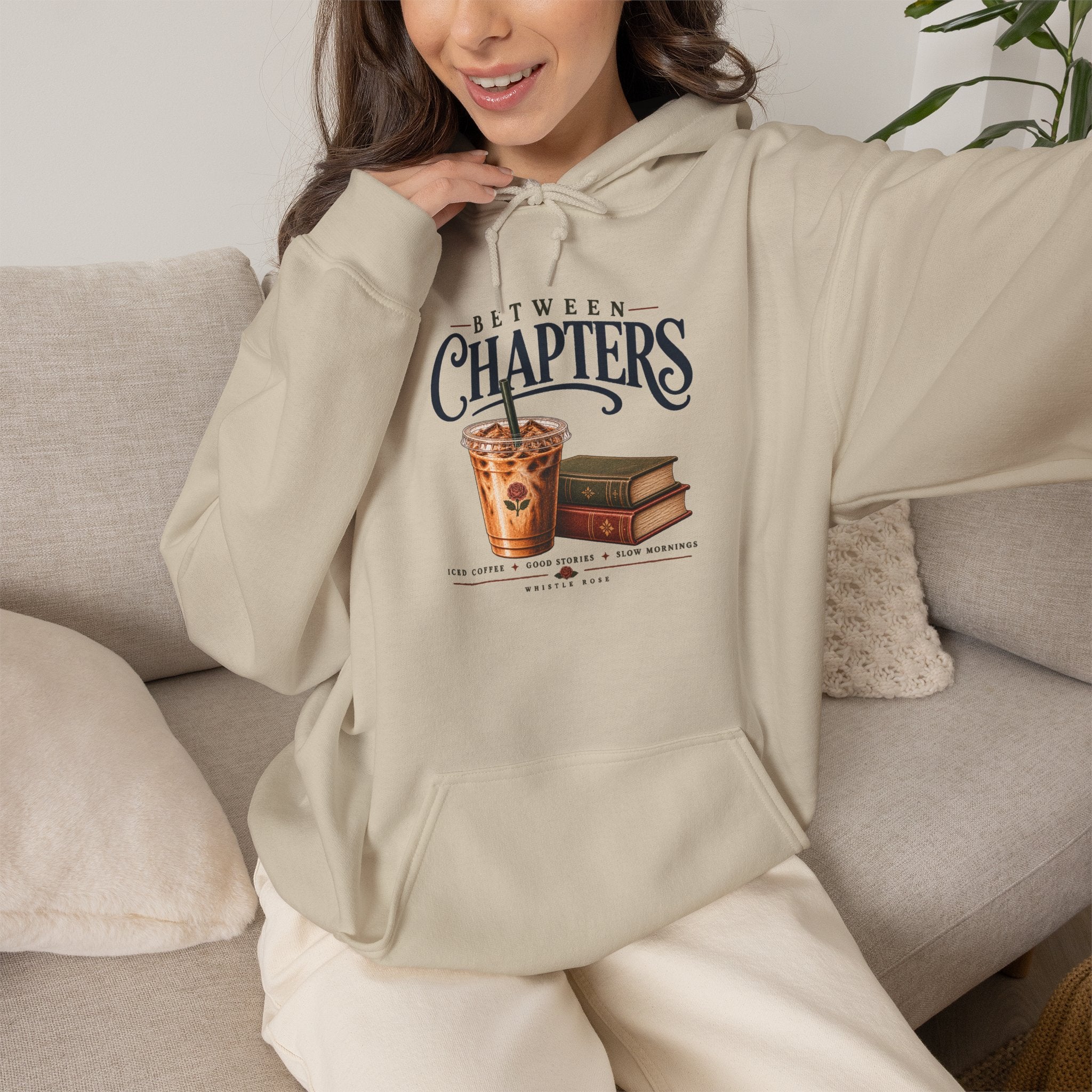 Between Chapters Hoodie | Bookish Reading Sweatshirt