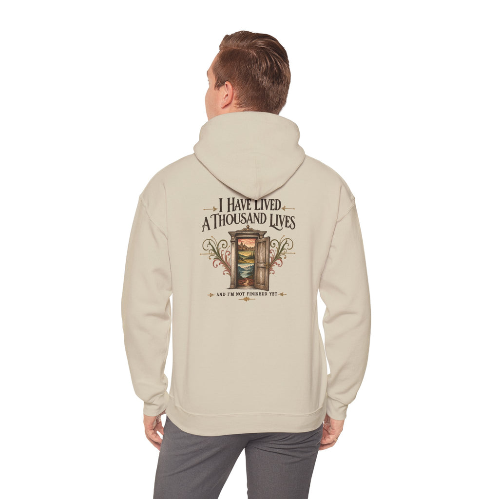 I Have Lived a Thousand Lives Reader Hoodie