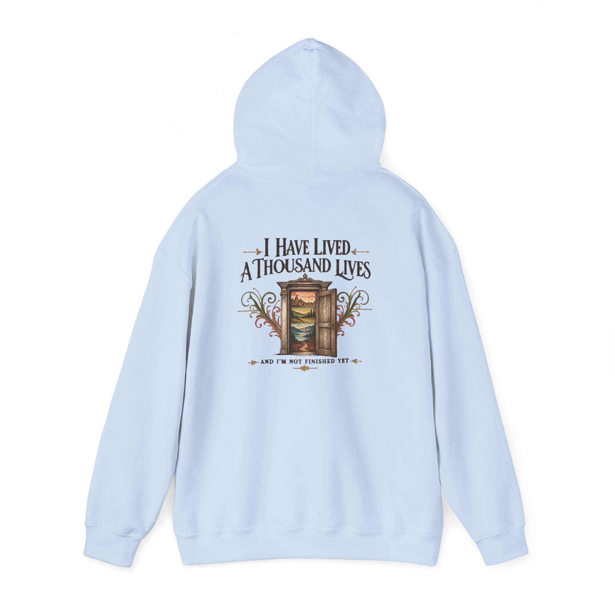 I Have Lived a Thousand Lives Reader Hoodie