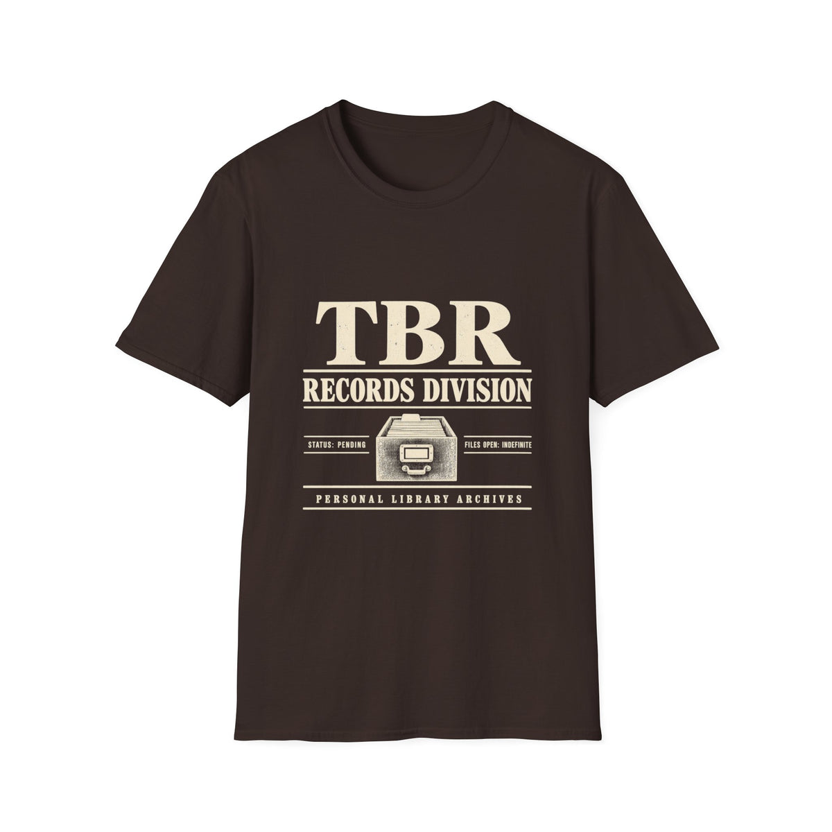 TBR Records Division Vintage Book Lover T-Shirt